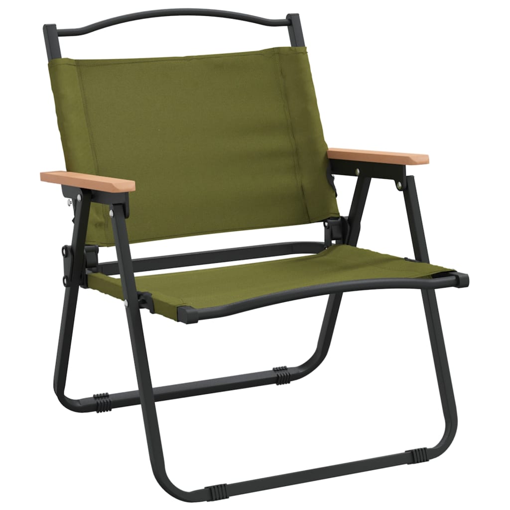 vidaXL Camping Chair 2 Pcs Outdoor Folding Camping Beach Chair Oxford Fabric-4